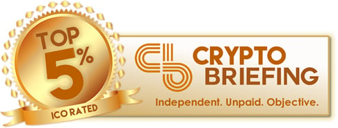 Crypto Briefing Top 5% Rated ICO Stamp