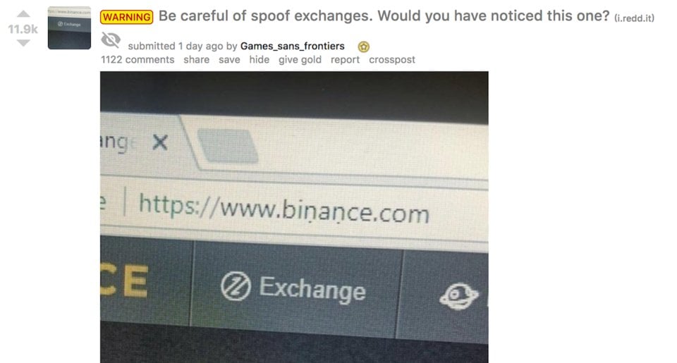 How to spot a Binance scam