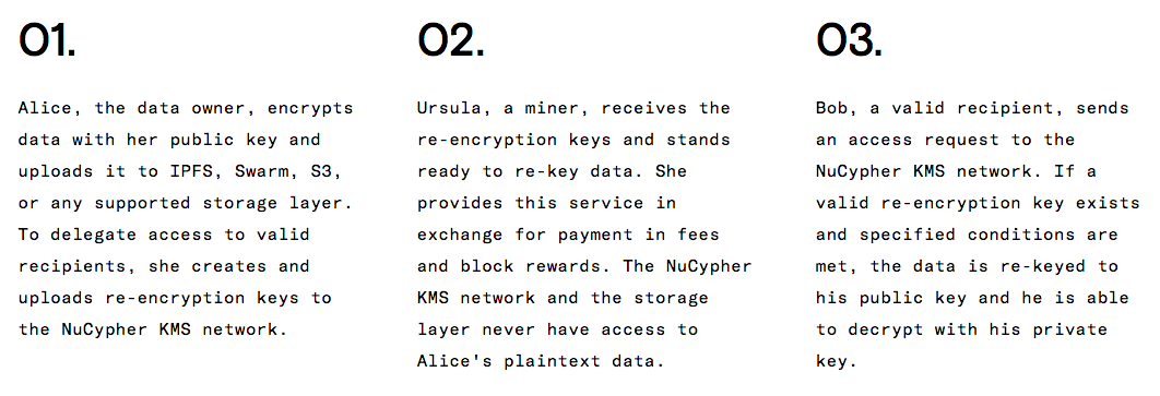 Encrypted Data Exchange - NuCypher ICO from whitepaper