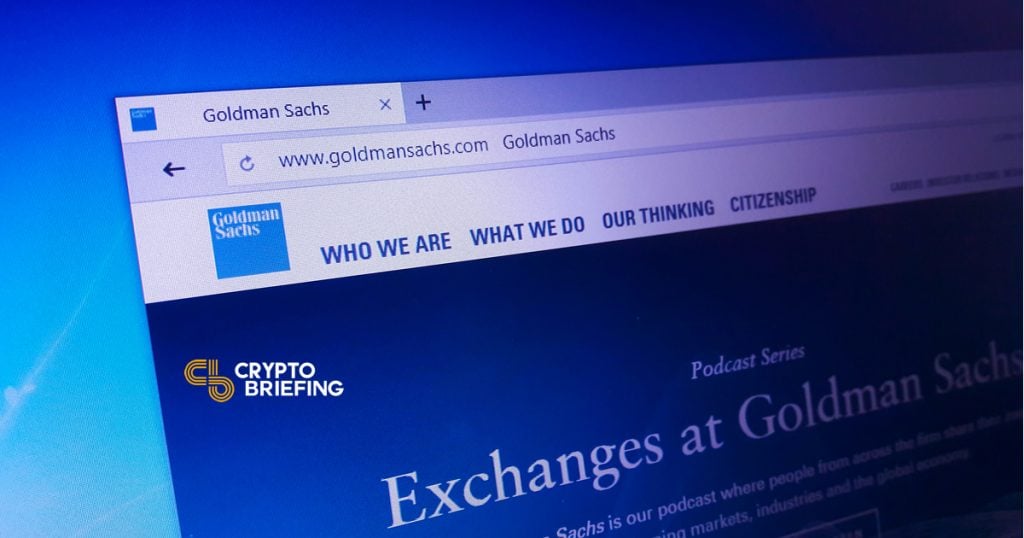 Goldman Sachs Adds Legitimacy To Bitcoin