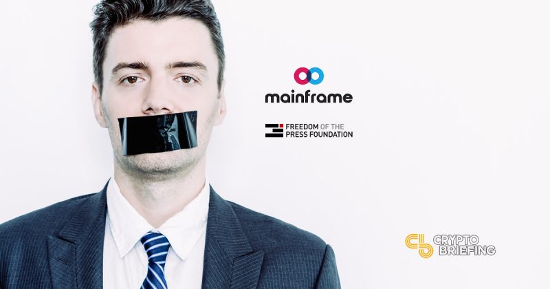 Mainframe donates 1000 ETH to support Freedom of the Press Foundation