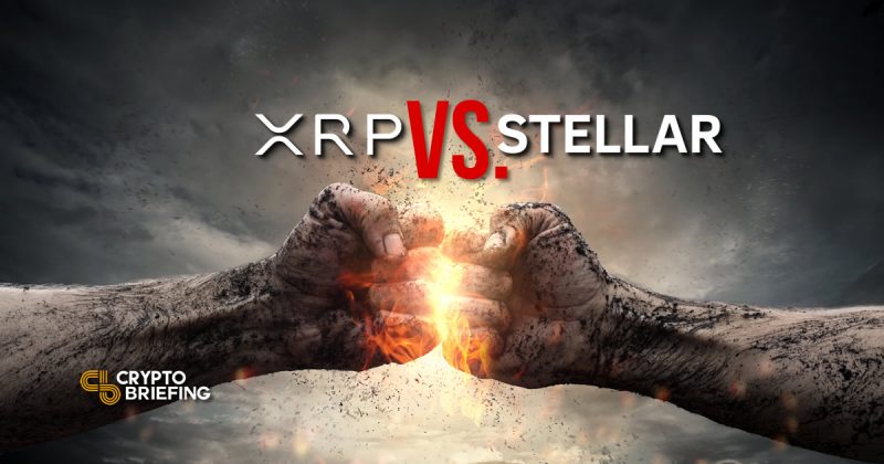 XRP vs XLM Stellar and Ripple head to head