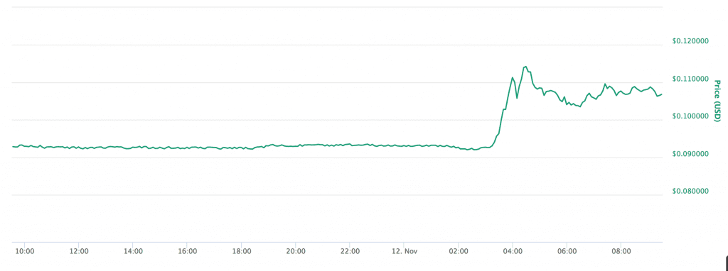 NEM prices rose after CoinCheck announcement