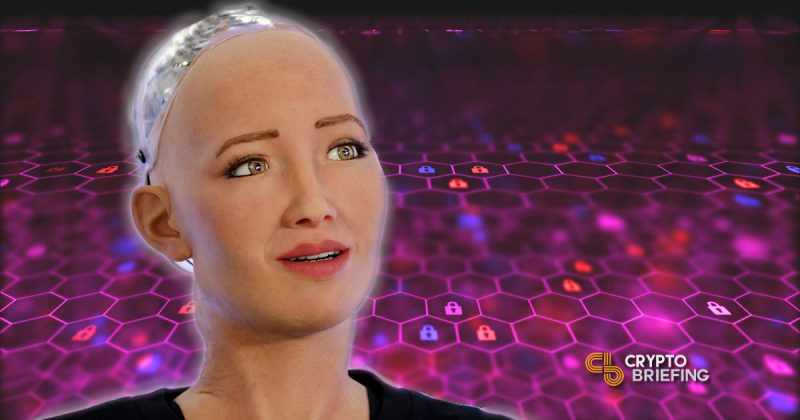 Blockchain AI Decentralize Sophia Robot
