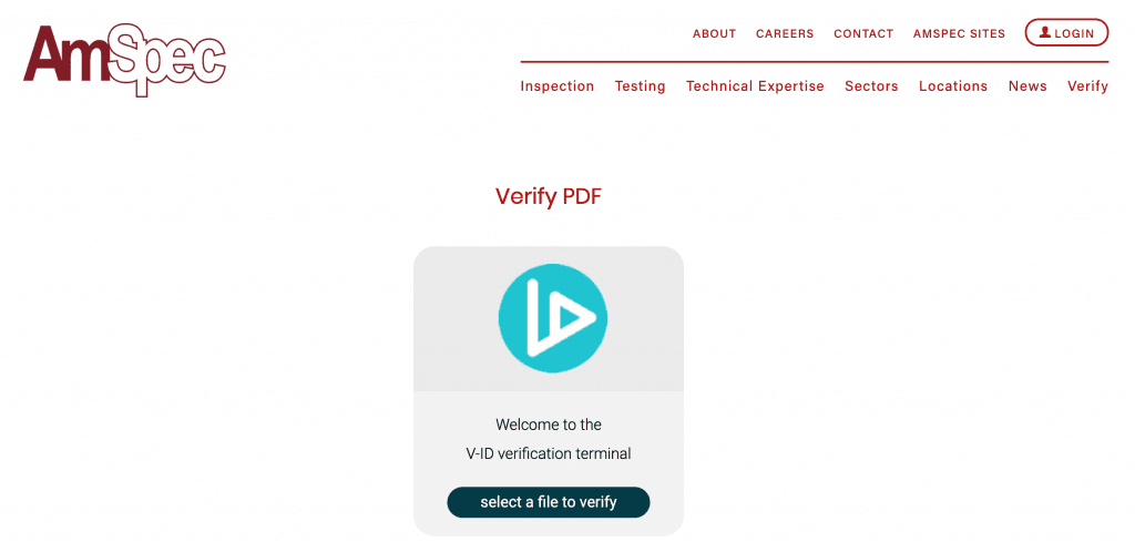 AmSpec uses V-ID for book verification