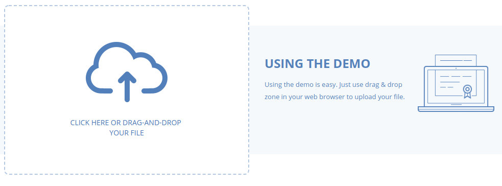 The Acronis file notarization demo