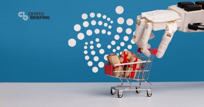 robot shopper with iota logo