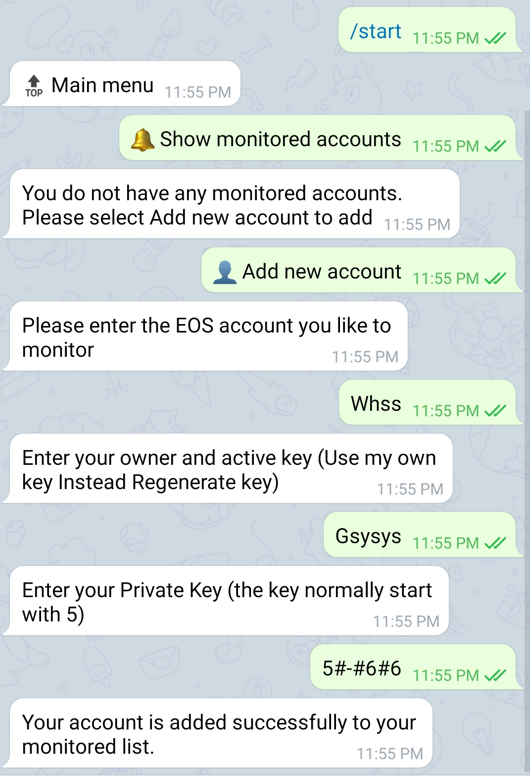 EOS Authority Scam Bot Telegram
