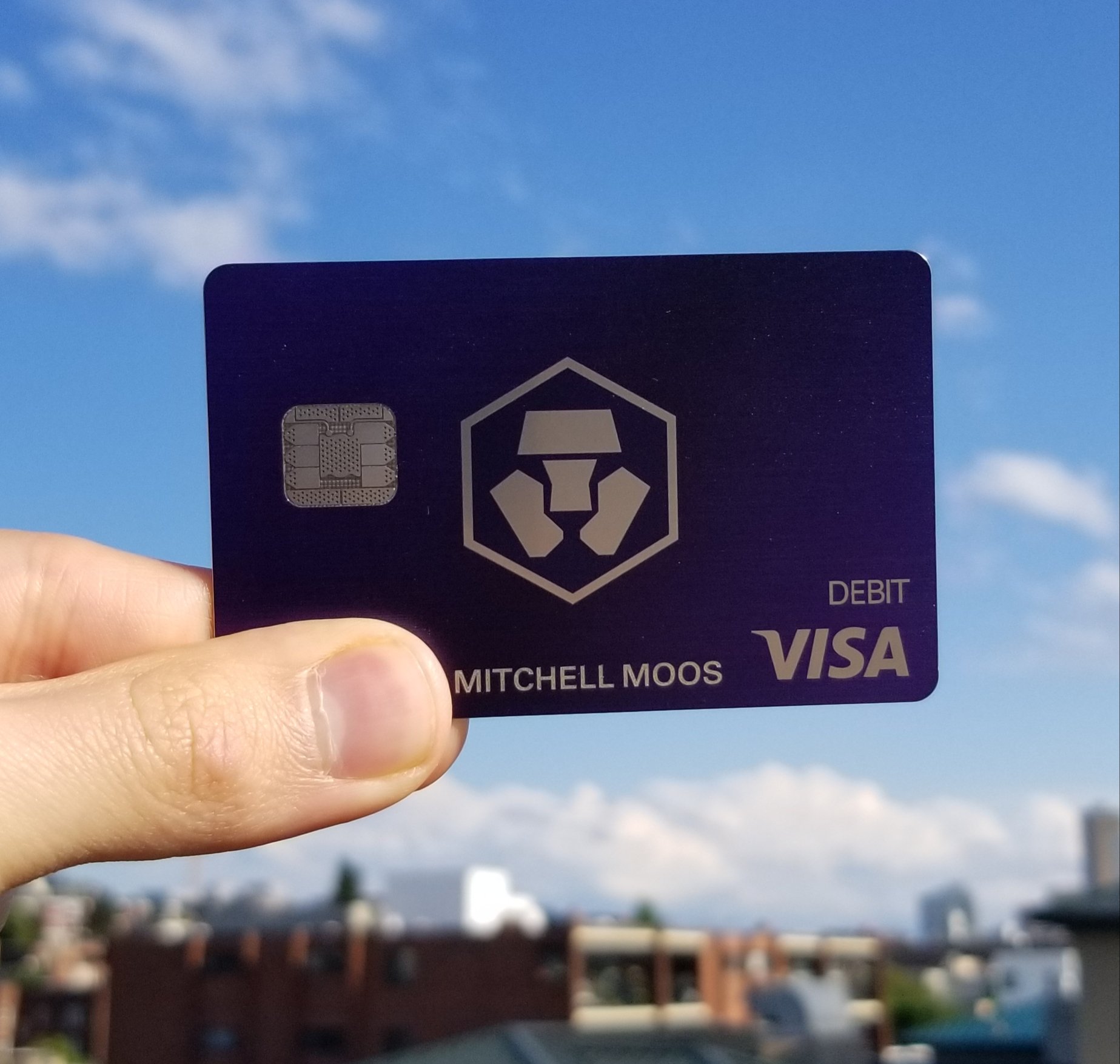 crypto blue visa debit card