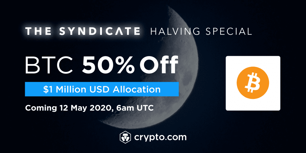 Crypto.Com Presents Halving Special With Bitcoin at 50% off on the Exchange
