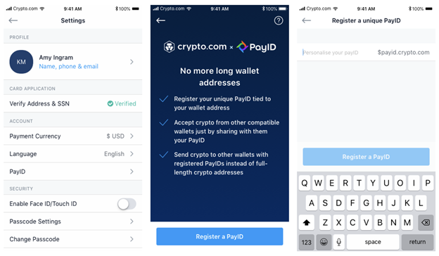 Crypto.com Integrates PayID Offering 5M+ Users an Easy and Unique Way to Send & Receive Crypto