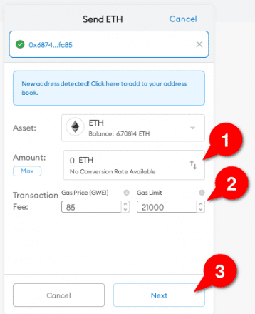 how to transfer storiqa from metamask