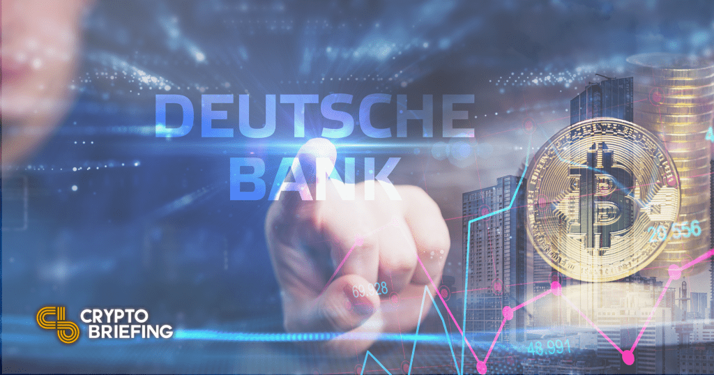 Deutsche Bank Plans Bridge Between Crypto and Traditional Banking