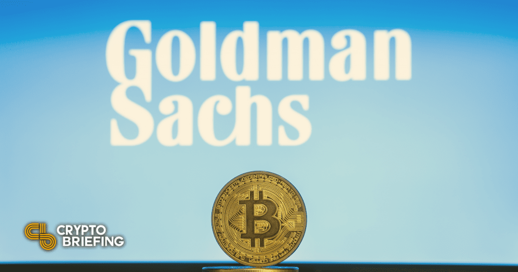 Goldman Sachs Plans Suite of Bitcoin Products for Q2