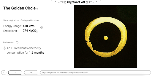 A random NFT on CryptoArt.wtf.