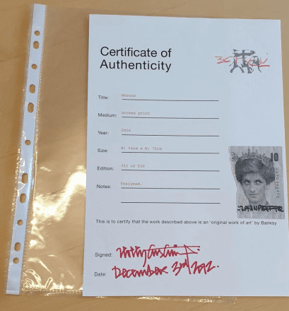 banksy burned ethereum tokenized