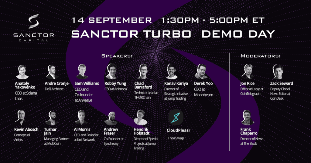 Sanctor Turbo Demo Day banner