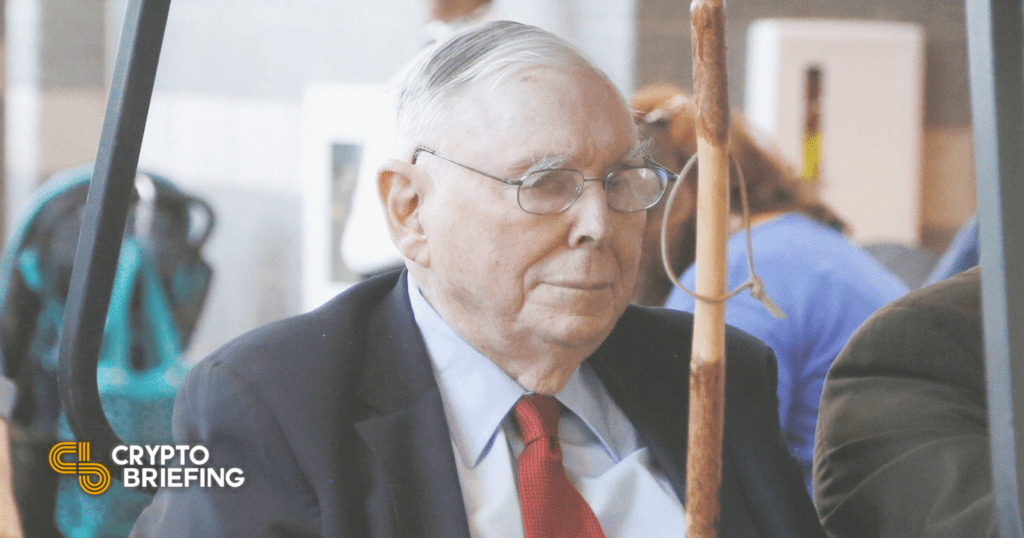99 Year Old Charlie Munger Calls for Crypto Ban