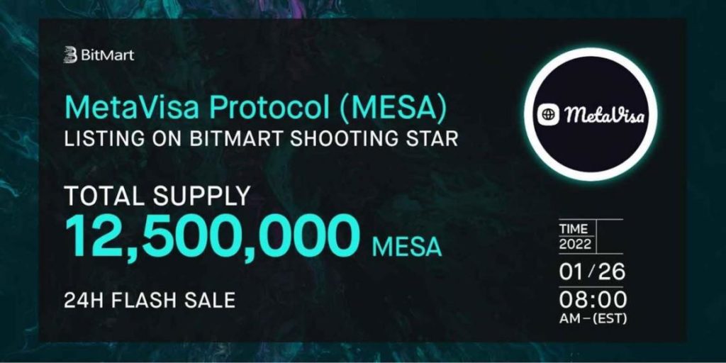 MetaVisa will Start the IEO Sale of MESA Token on BitMart