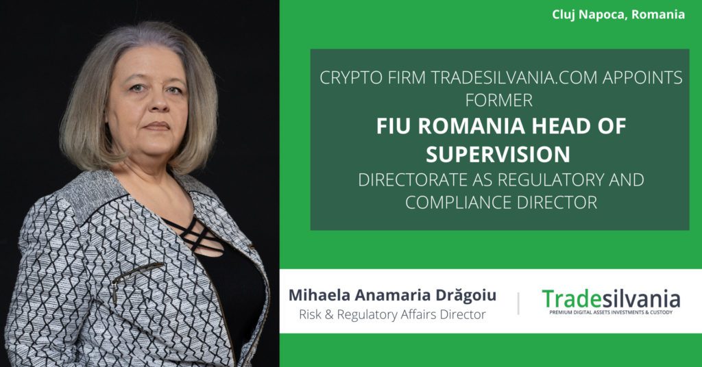 Tradesilvania.com appoints Mihaela Drăgoiu, as the new Risk & Regulatory Affairs Director