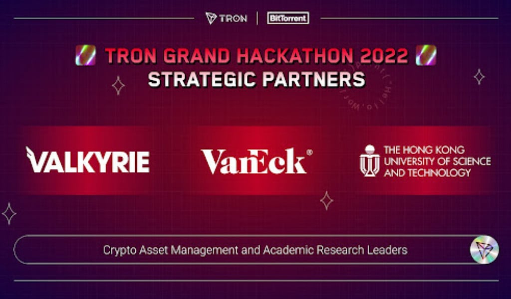 Valkyrie, VanEck, and HKUST Join The TRON Grand Hackathon 2022 as Strategic Partners and Judges