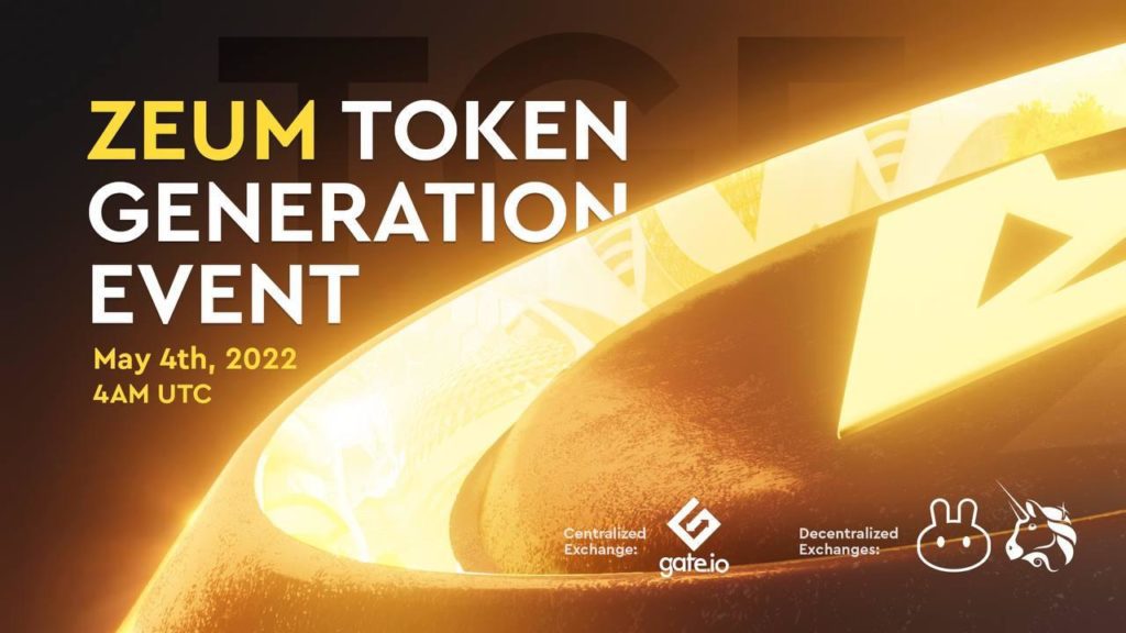 Colizeum Announces the $ZEUM Token Generation Event for May 4th
