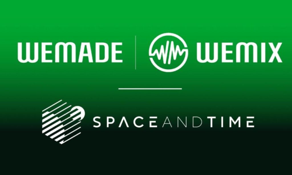 Wemade announces Partnership with Space and Time to Power Blockchain and Gaming Services
