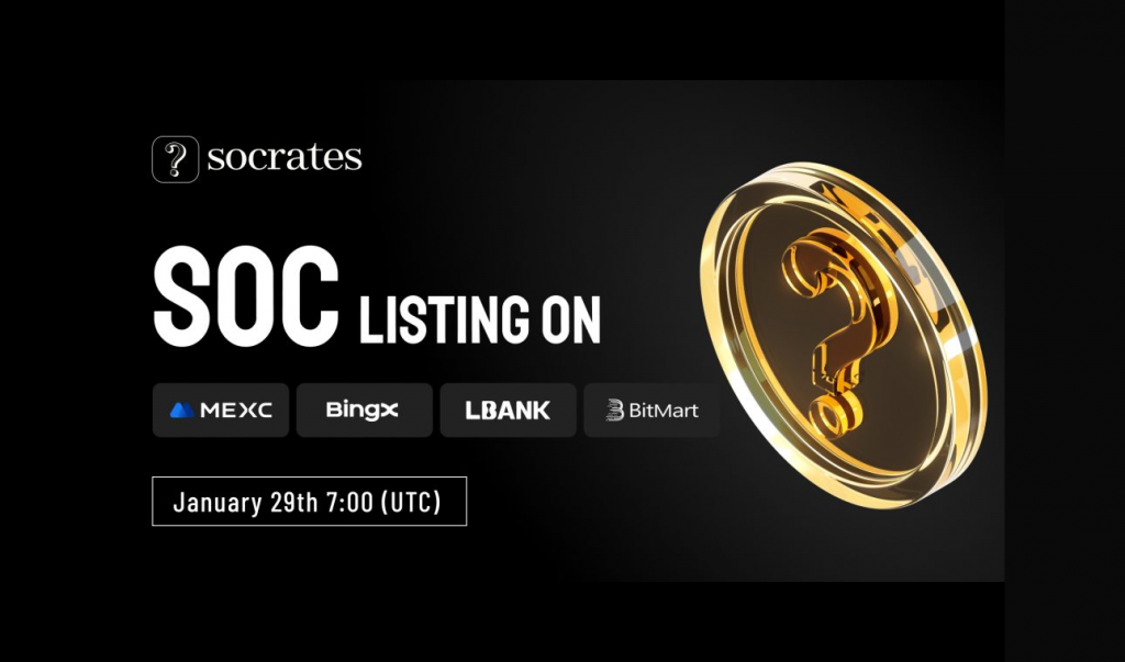 Socrates' SOC Token Makes a Splash in Crypto Markets with Exchange Listings