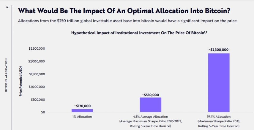 Optimal allocation into Bitcoin