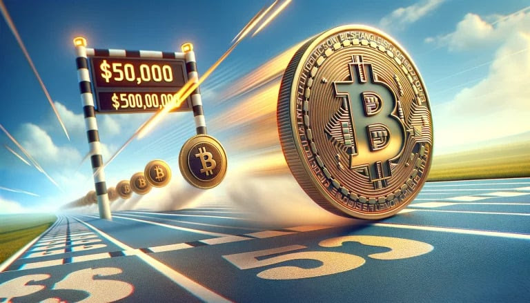 Bitcoin hits $50,000 amid slowdown in selling of GBTC fund