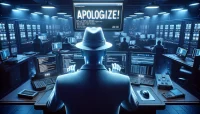 White hat hacker demanding apology.