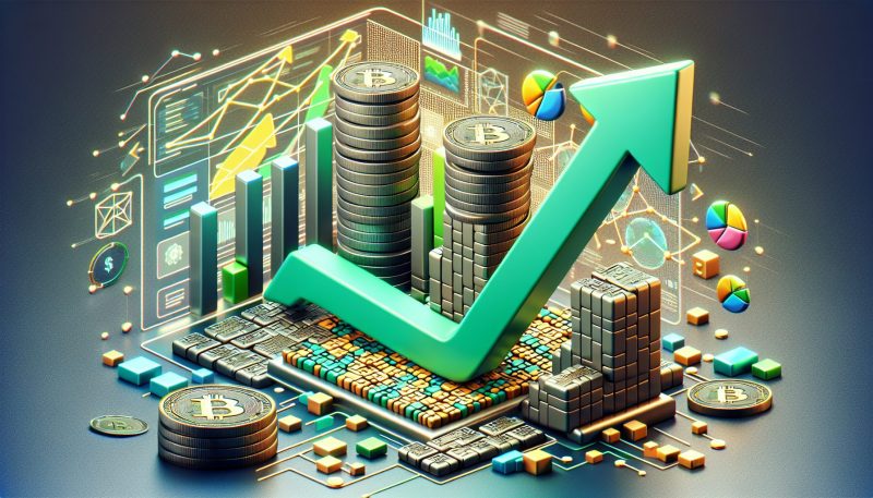 Golden bar chart showing RWA crypto performance compared to other sectors