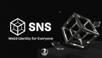 Golden SNS logo on teal background.