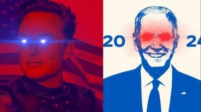 Elon Musk goes laser eyes after Biden quits re-election bid