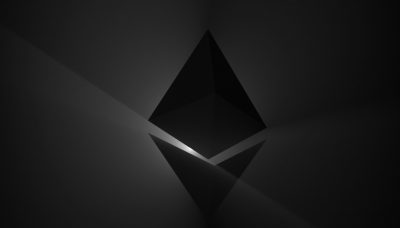 Dark and abstract Ethereum illustration