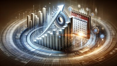 Golden bar chart illustrating rising DEX trading volume with Solana leading