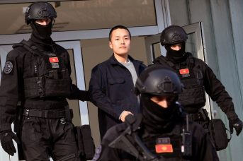 Do Kwon outside a court in Podgorica Montenegro, March 2023.