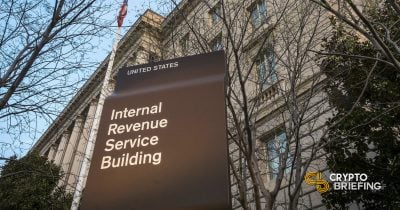 Internal Revenue Service Building sign outside a government structure.