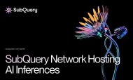 SubQuery launches decentralized AI inference hosting at Web3 Summit in Berlin