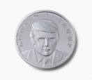 Trump debuts exclusive silver coin