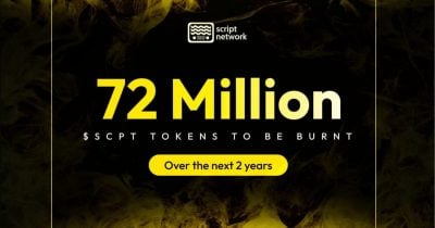 Script Network announces 72 million SCPT burn program to mark key milestones and strengthen ecosystem