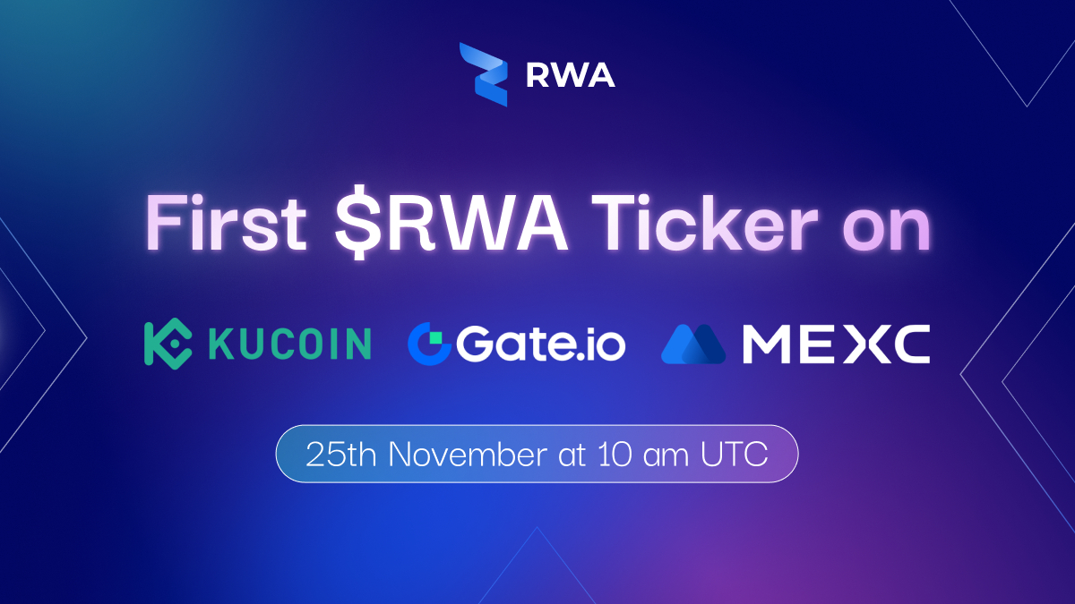 RWA Inc announces $RWA token launch across major exchanges on November 25,  2024