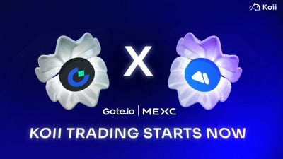 Koii Network ($KOII) begins trading on Gate.io and MEXC following mainnet launch and oversubscribed token sales