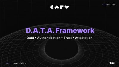 CARV launches D.A.T.A framework, giving AI agents 'eyes and ears' with on-chain and off-chain data