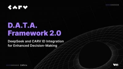 CARV’s D.A.T.A. framework 2.0: DeepSeek and CARV ID integration for enhanced decision-making