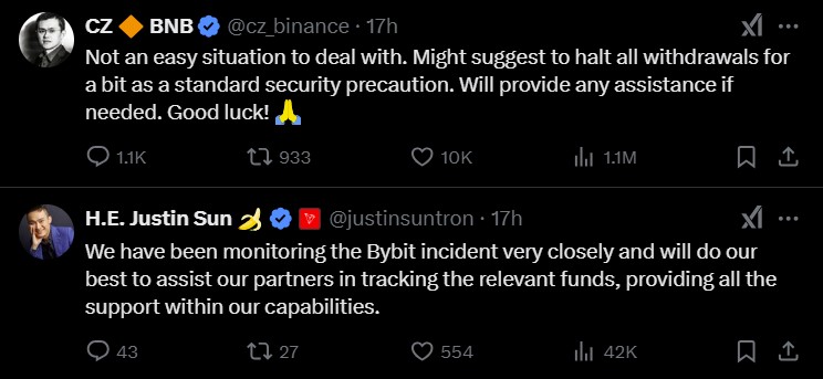 Bybit fully restores withdrawal system following biggest crypto hack of all time