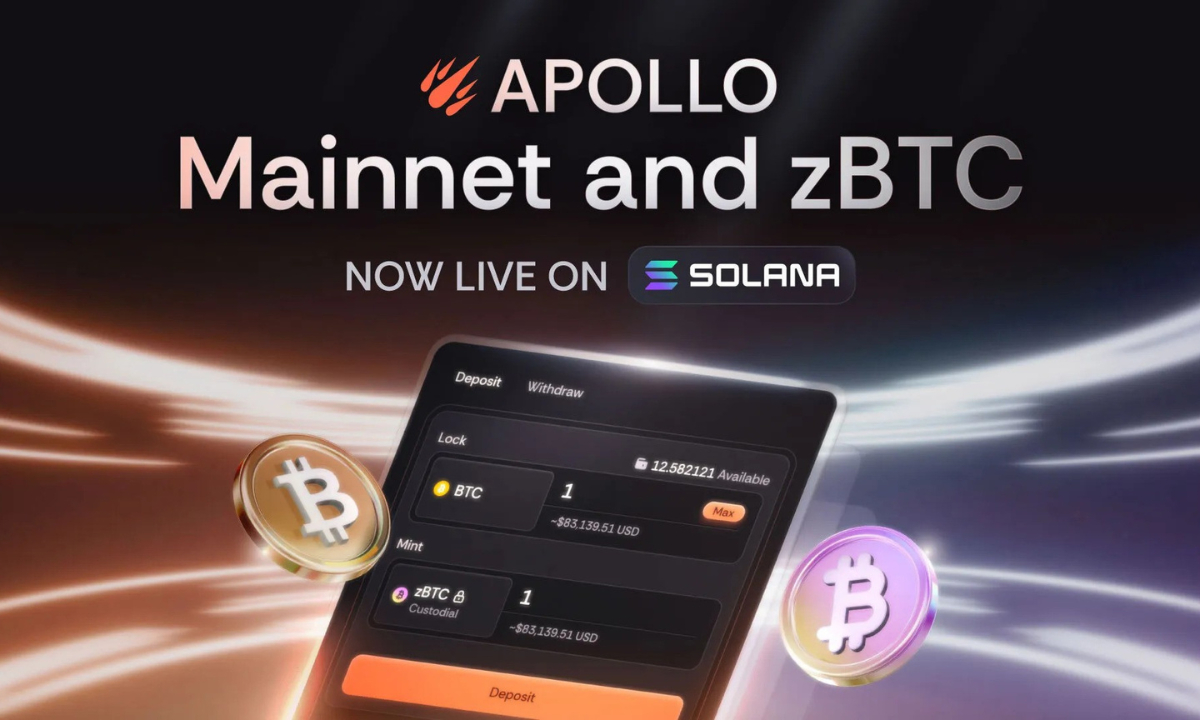 Zeus Network launches APOLLO and zBTC, marking the first trustless Bitcoin  on-chain exchange on Solana