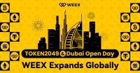 WEEX shines at TOKEN2049, launches Dubai studio to accelerate global expansion