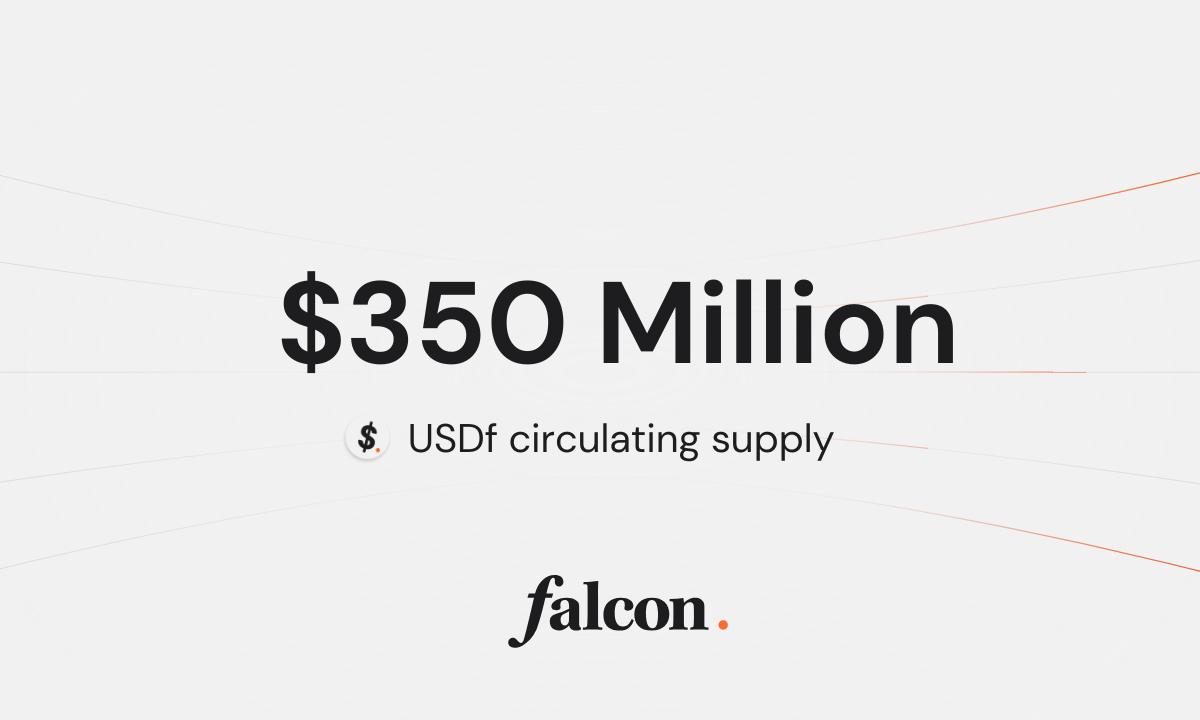 Falcon Finance surpasses $350 million in USDf circulating supply