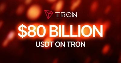 bdfef312-b0c6-402b-83c4-9fc5099bbbfb.jpg USDT on TRON surpasses $80 billion, strengthening TRON’s position as the leading stablecoin network